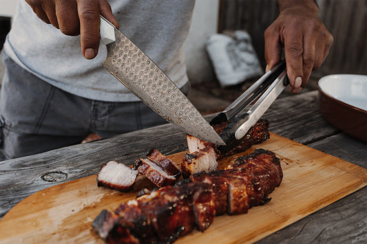 folded steel hawthorn damascus chef knife