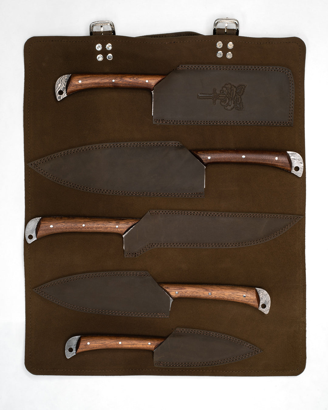 Fitted Leather Travel Roll
