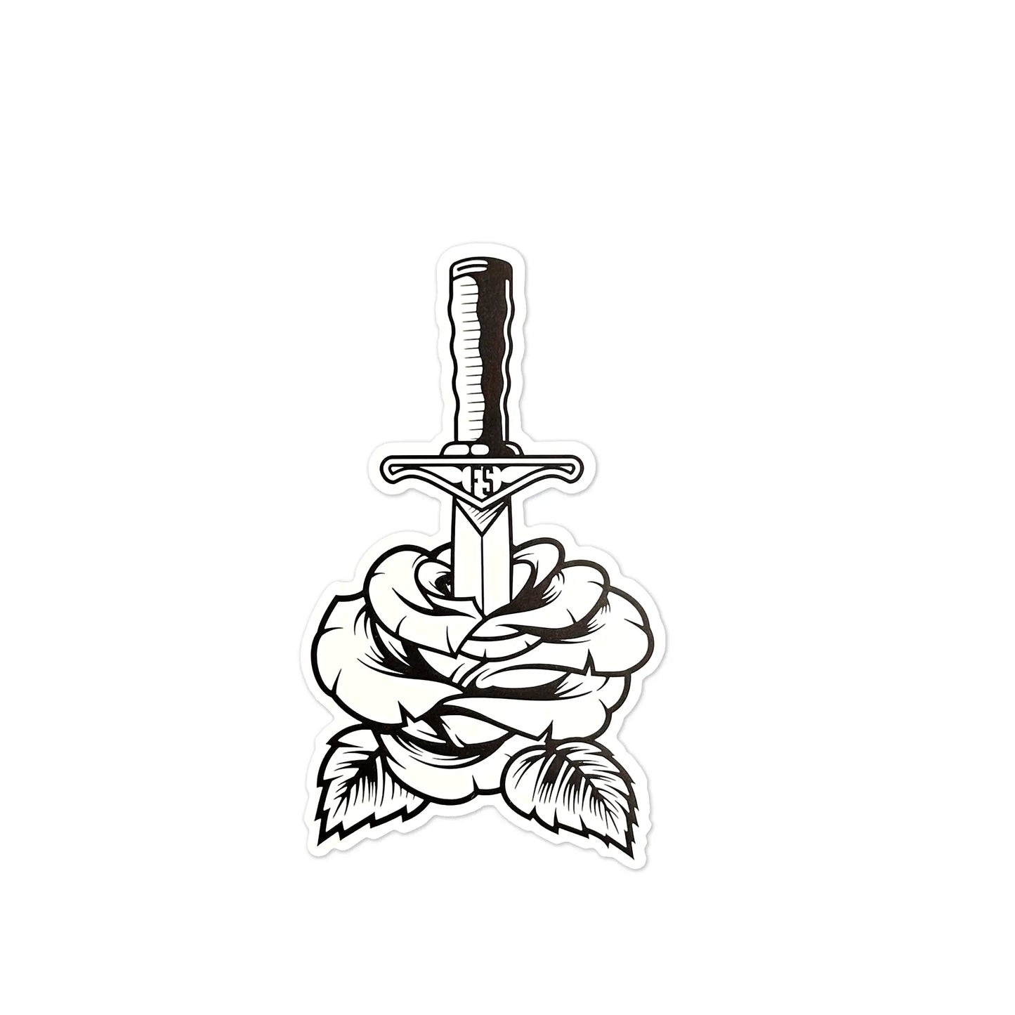 Pegatina con logotipo de acero plegado