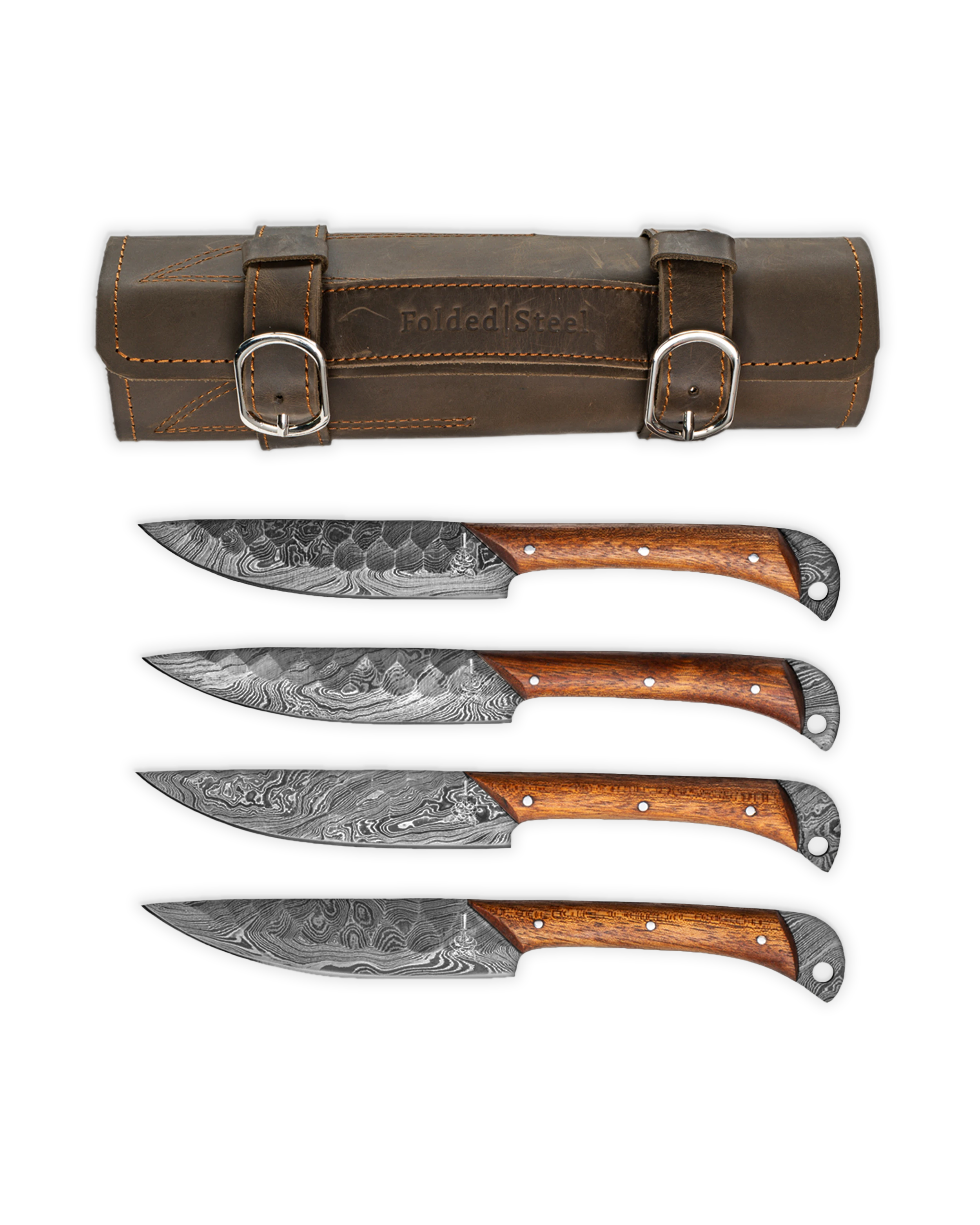 Ryori™ 4-Piece Emperor Damascus Steak Knife Set