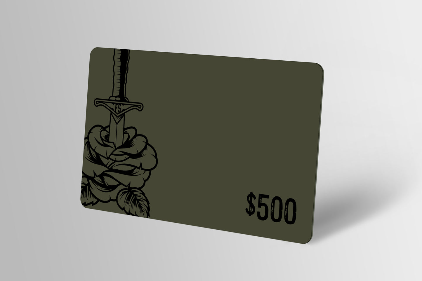 Tarjeta de regalo electrónica de acero plegada