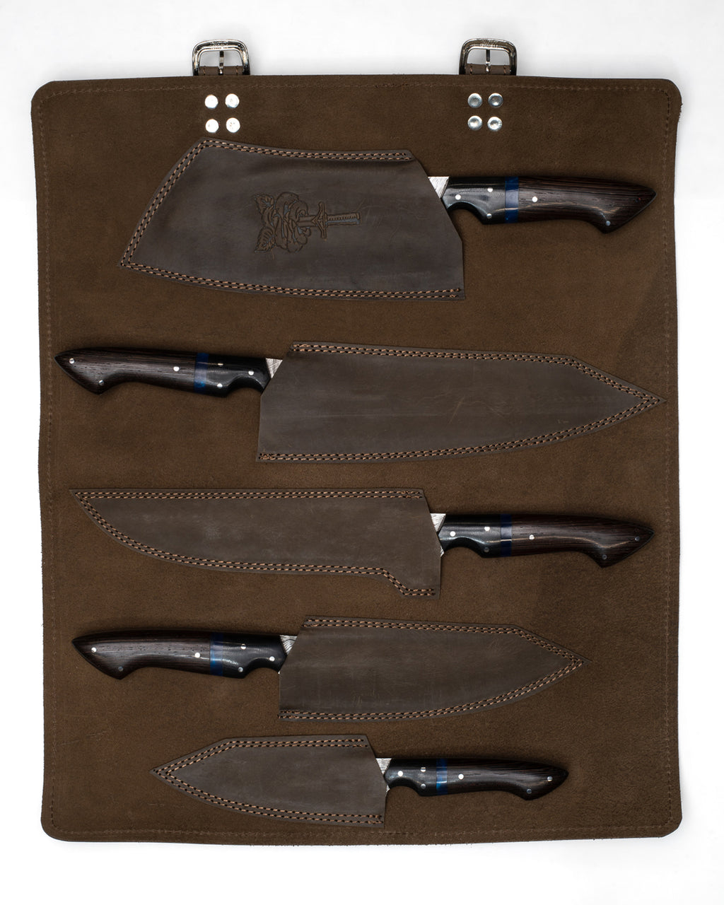 Fitted Leather Travel Roll