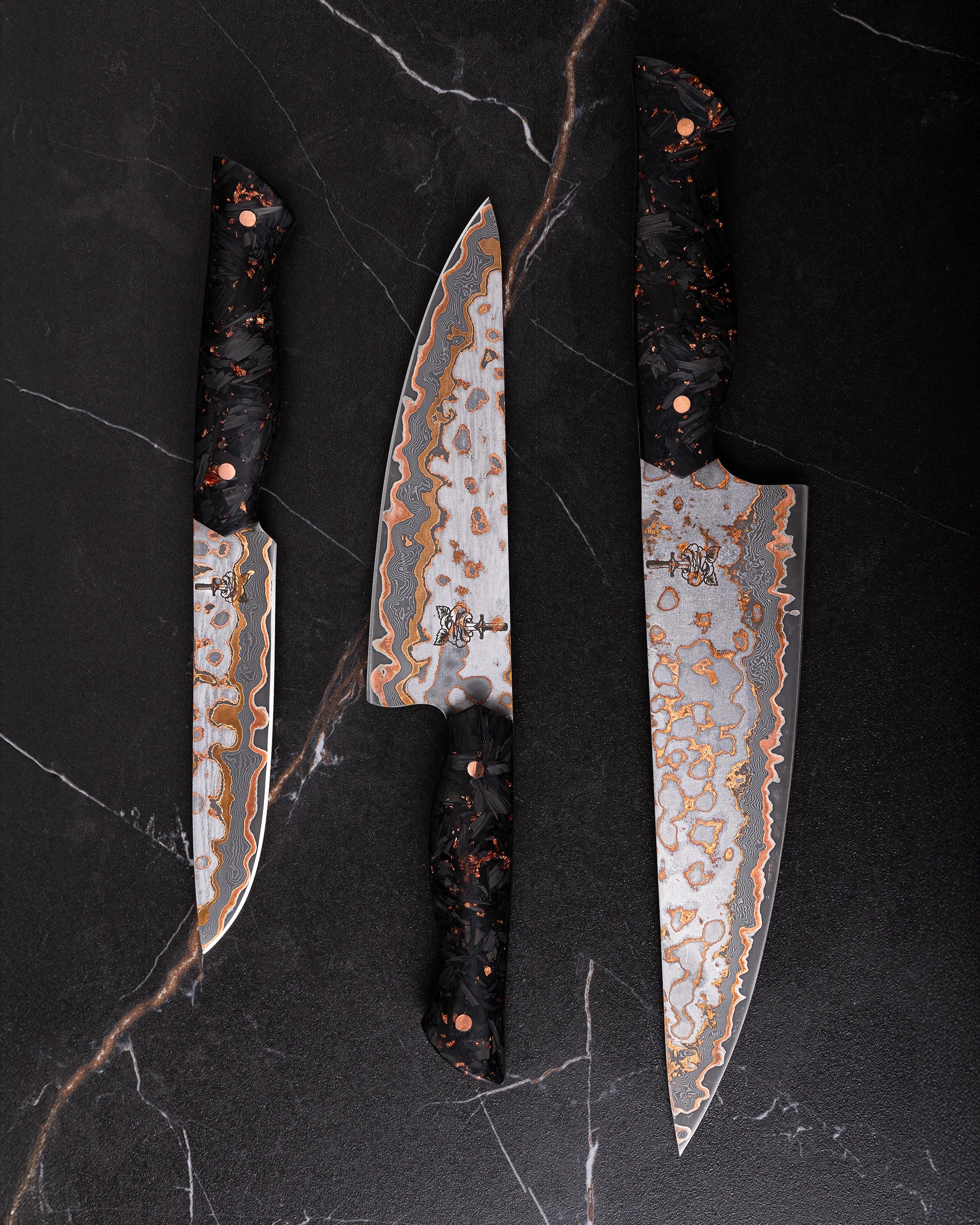 Knife Sets - High-end crafted knives by Folded Steel