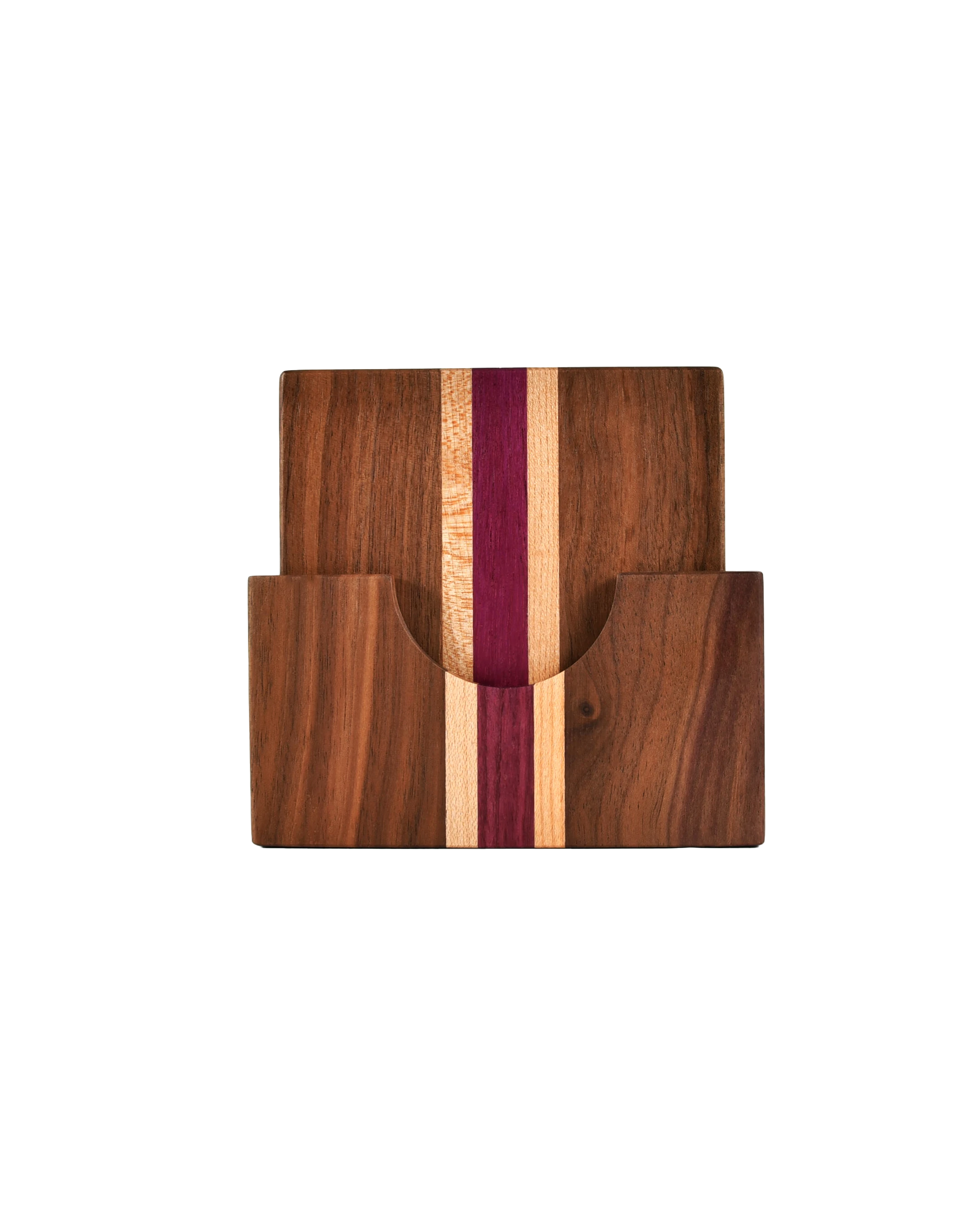 Juego de posavasos de nogal