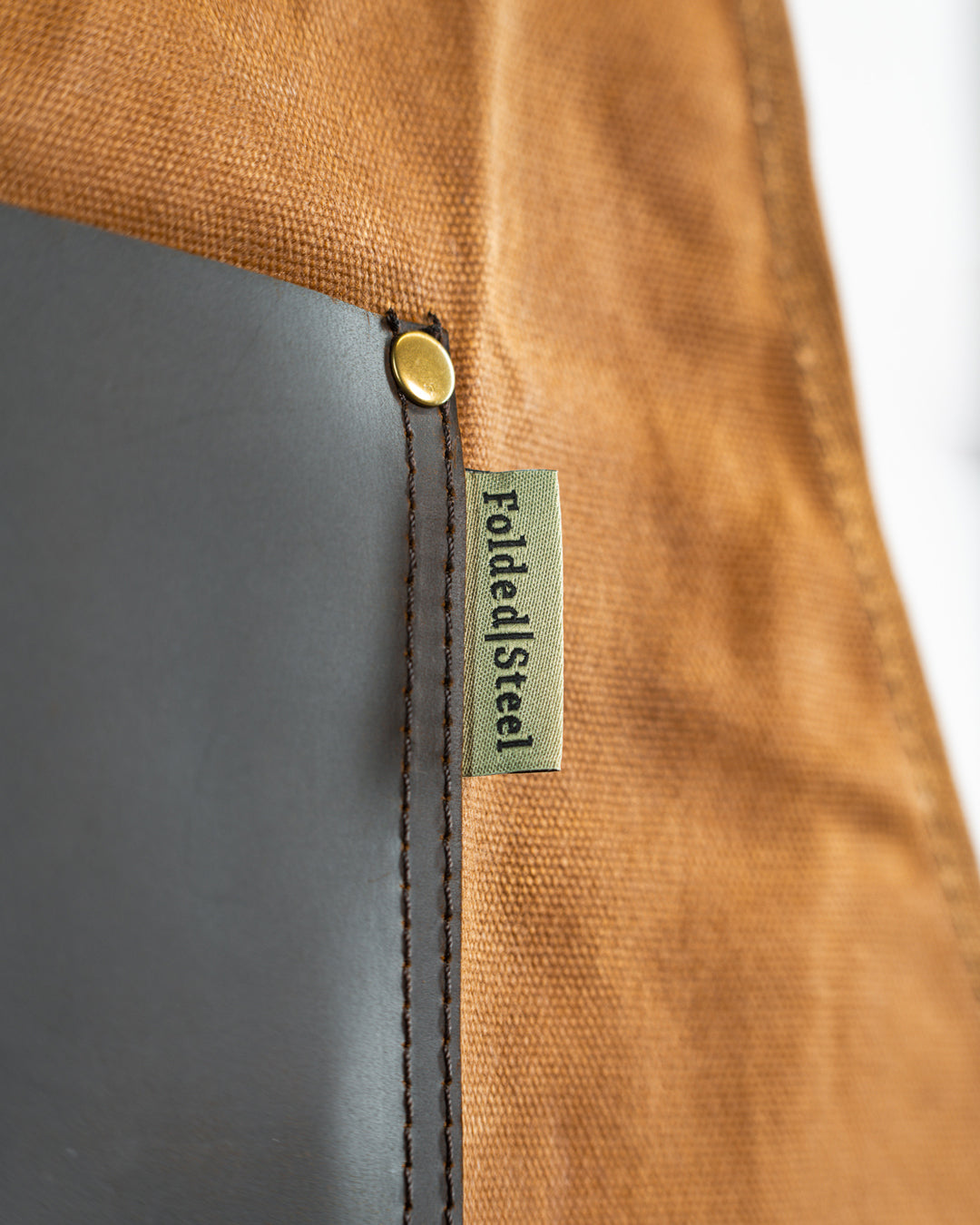 Chef Apron | Tan Waxed Canvas + Genuine Leather